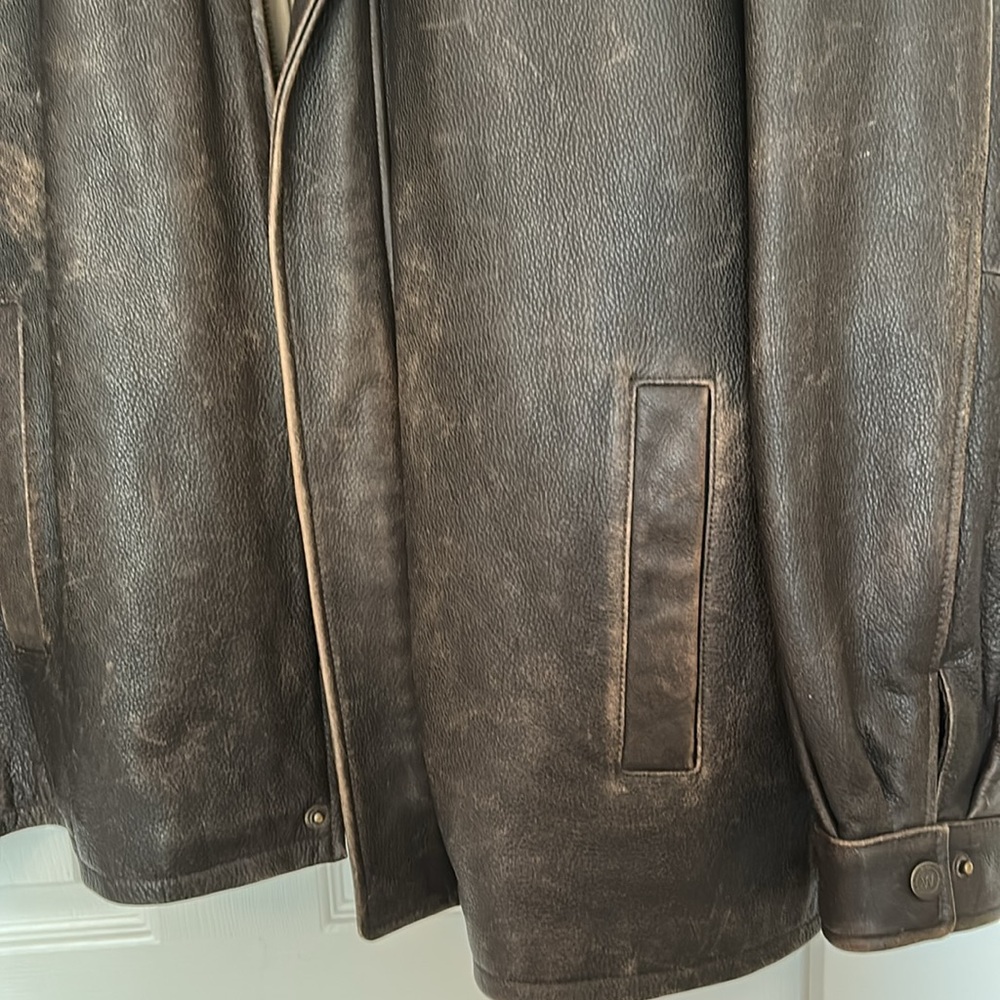 Vintage Wilsons Leather Brown Leather Jacket XL Thinsulate Removable Lining - Picture 7 of 16